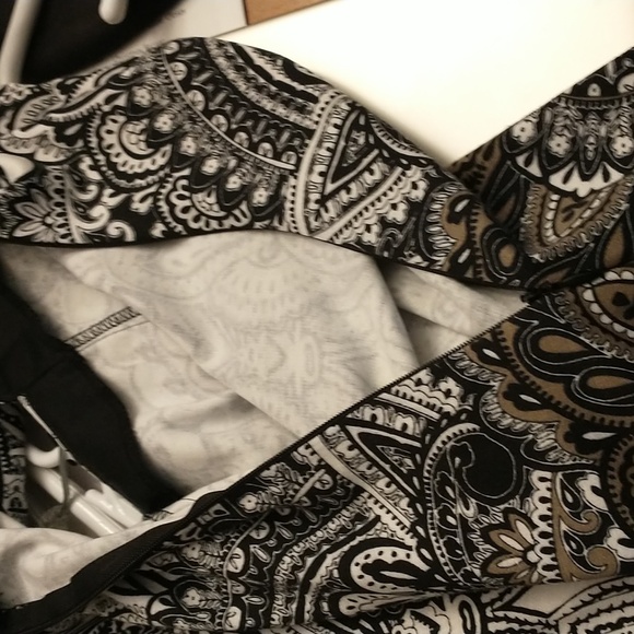 London Style Paisley Dress Size10 - Picture 4 of 6